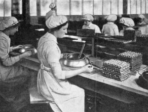  GIRLS COVERING, OR DIPPING, CREMES, ETC.
(Messrs. Cadbury Bros., Bournville.)
