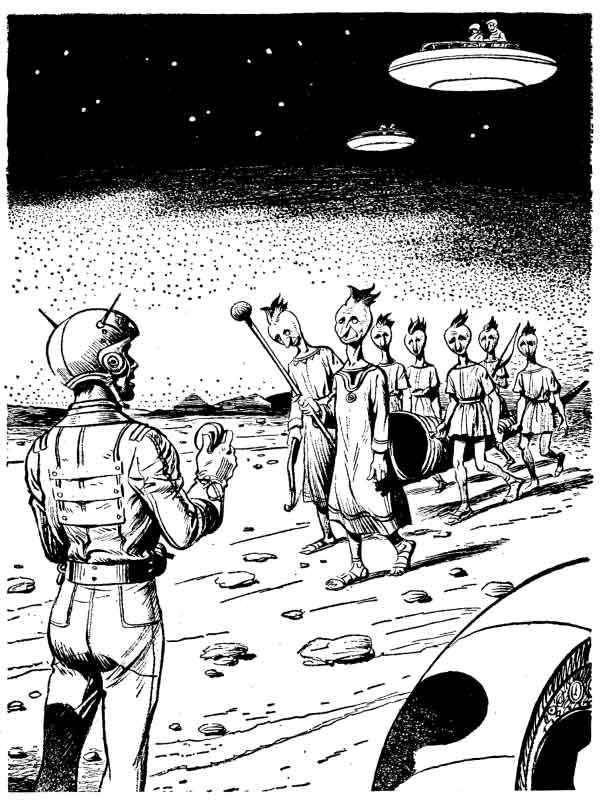 Svants come out to meet Terrans Svants come out to meet Terrans