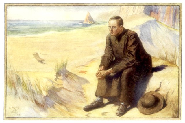 Father Damien went out and sat in a lonely place by the sea.