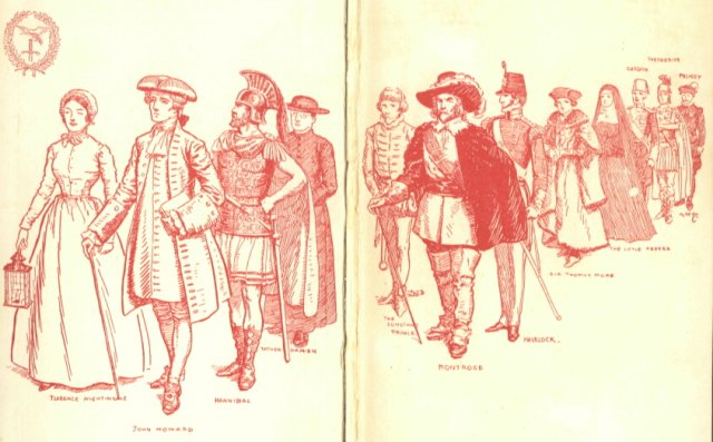 Endcover illustration (the characters from this book)