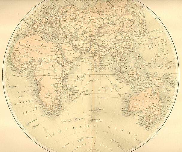 Map of the Eastern Hemisphere