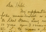 First page of the (handwritten) letter that closes the volume