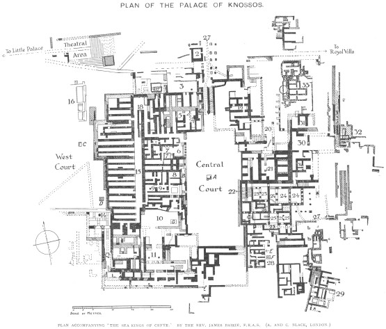 Plan of the Palace of Knossos