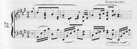 Example 18.  Fragment of Schumann.