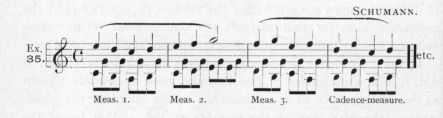 Example 35.  Fragment of Schumann.
