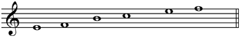 Figure B a musical fragment
