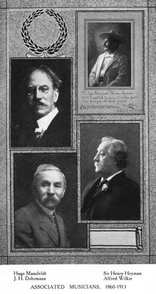 Associated musicians, 1860-1913