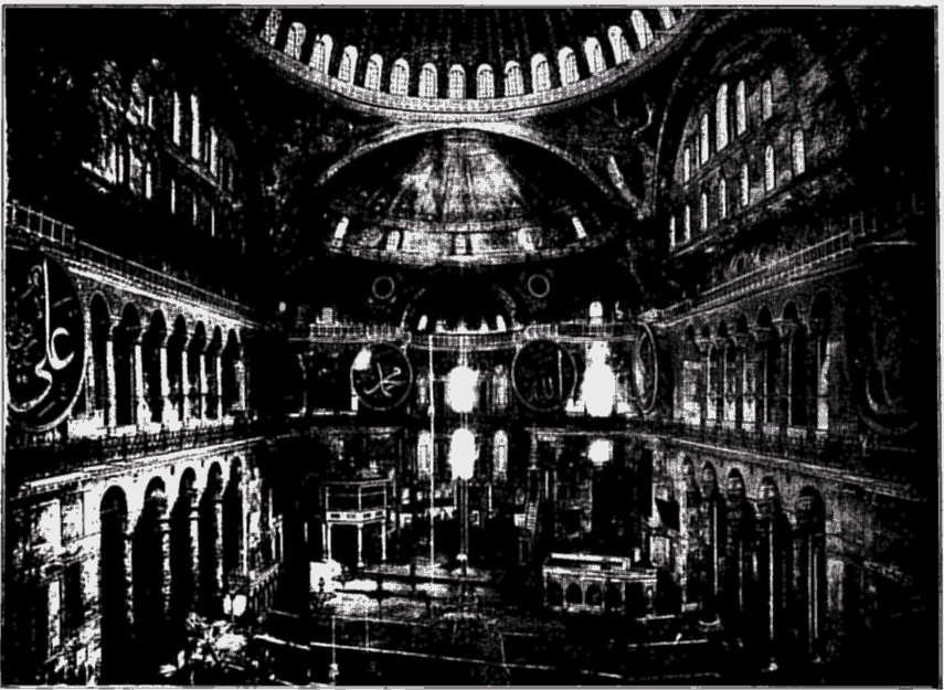 Interior of S. Sophia, Constantinople.