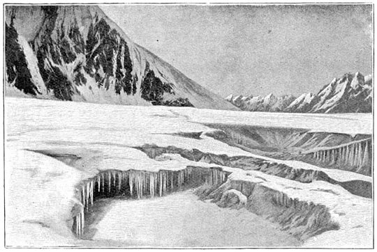De Kaënde-gletscher.