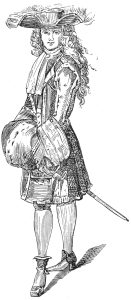 Man with Wig and Muff, 1693 (from a print of the
period).
