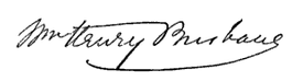 (signature) Wm. Henry Brisbane