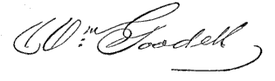 (signature) Wm. Goodell