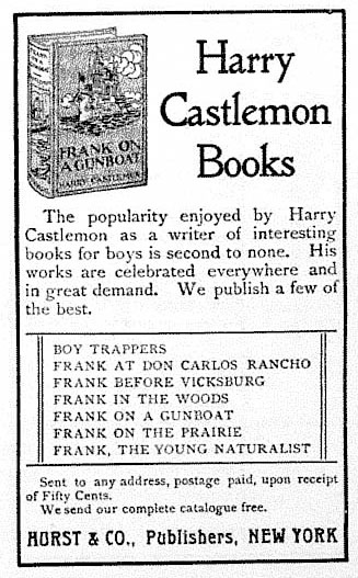 Ad for Harry Castlemon Books