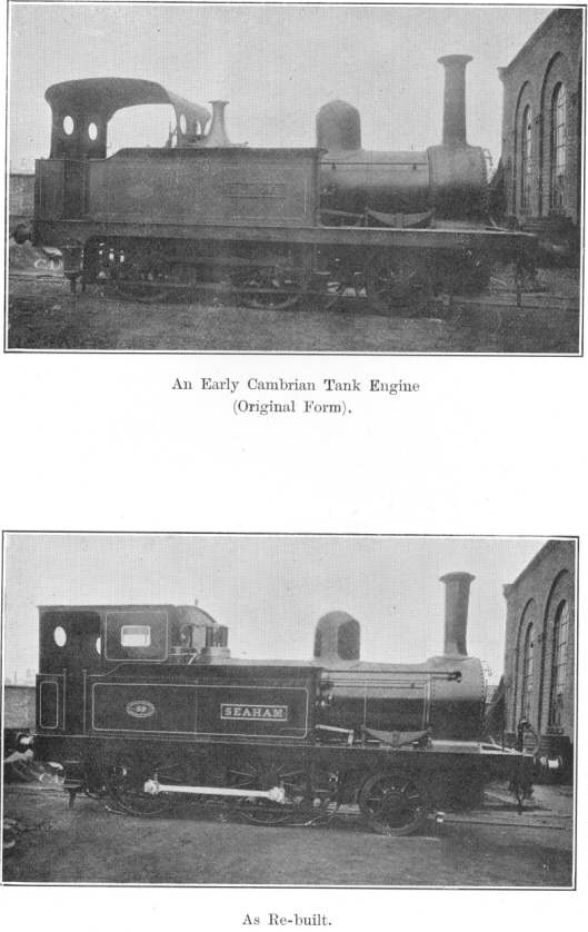 An Early Cambrian Tank Engine.  Original Form (top), As Re-built
(bottom)