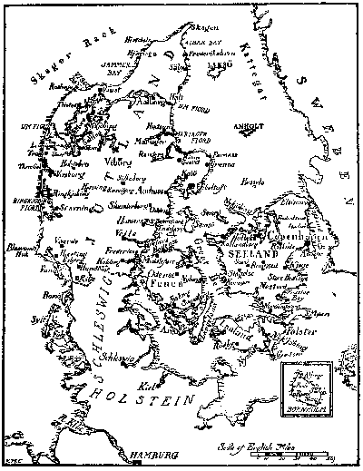 SKETCH-MAP OF DENMARK.