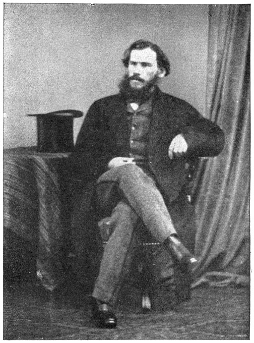 Leo Tolstoi in 1860, toen hij in het buitenland vertoefde.—Blz. 343.