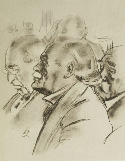 LXXXII. Mr. Lloyd George, President Wilson and M. Clemenceau.