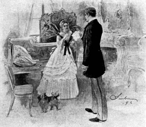"THANK YOU, MONSIEUR," SHE SAID, TAKING THE
HANDKERCHIEF FROM MY HAND.
