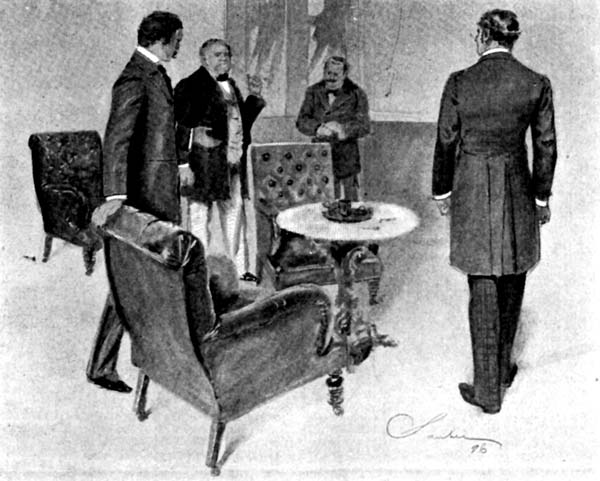 "MR. DEVAR," REPEATED TURNER, "LET ME DRAW YOUR
ATTENTION TO THE DOOR!"