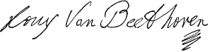 Beethoven autograph