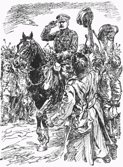OUR MAN.
With Mr. Punch's Grateful
Compliments to Field-Marshal Sir DOUGLAS HAIG.
["Punch," November 29th, 1918.