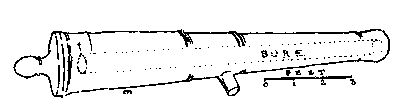 Figure 27—SPANISH 24-POUNDER CAST-IRON GUN (1693).