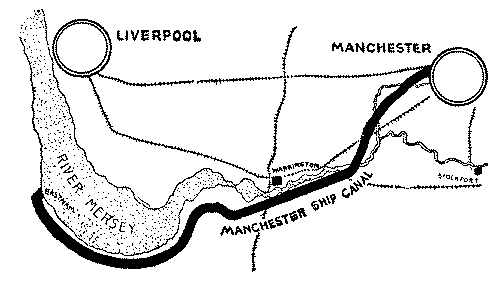 The Manchester ship canal.