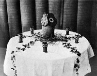 An Owl Table. Hallowe'en Tables, I.