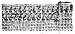 FIG. 65.
DOUBLE-ROWED ORNAMENTAL SEAM.
WRONG SIDE.