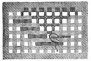 FIG. 106. DRAWING IN THE PATTERN.
(Explanation of fig. 108)