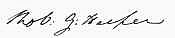 Signature of Rob. G. Harper
