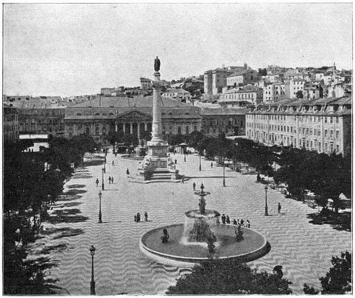 De Praça de Dom Pedro IV (Rocio) te Lissabon.