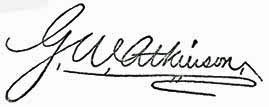 Handwritten signature of G. W. Atkinson