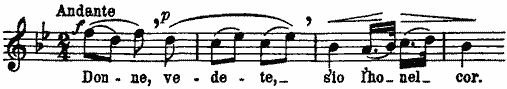 Donne, vedete, s'io l'ho nel cor Donne, vedete, s'io l'ho nel cor