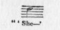 Music fragment: "'She--'