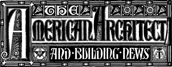 The American Architect and Building News Decorative title