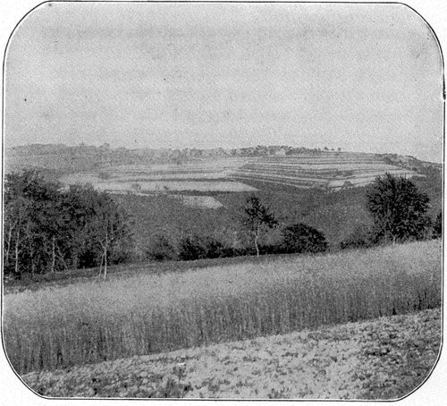 Village with Open Fields, Nrtershausen, near
Coblentz. Germany. (From a photograph taken in 1894.)