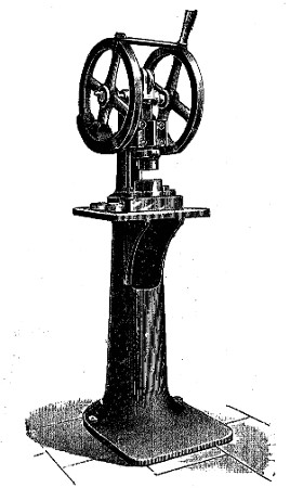 Fig. 24—Hand soap-stamping press.