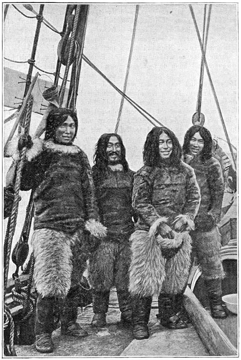 Joviale Eskimo’s uit Noord-Groenland.