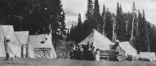 Reese's Camp, a tent hotel on a ridge in Paradise Park.