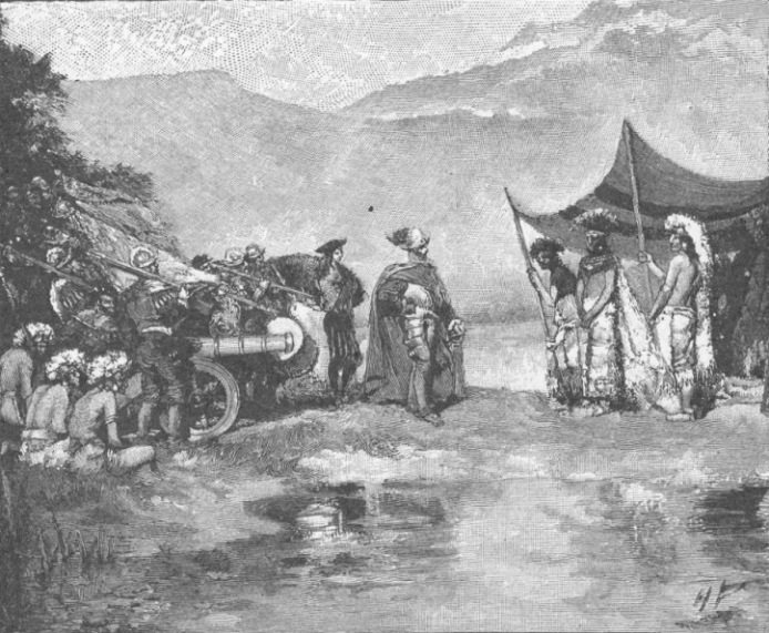 Meeting of Cortes and Montezuma