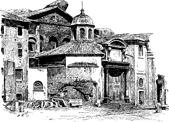 The Templum Sacr&aelig; Urbis (SS. Cosma e Damiano).
