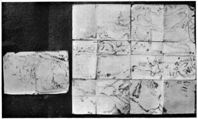 Map Drawn in Blood during Captivity