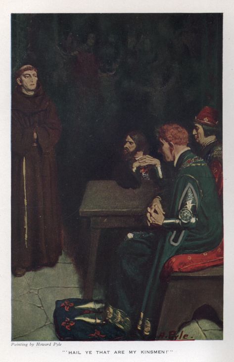 "'HAIL YE THAT ARE MY KINSMEN!'" _Painting by Howard Pyle_