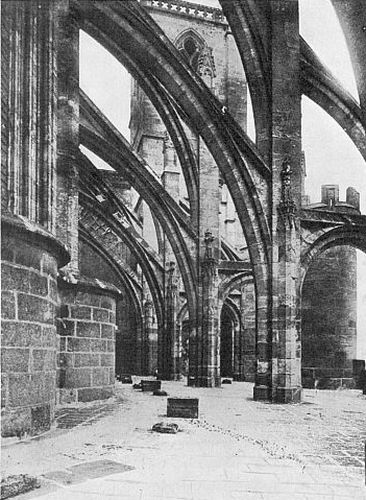 THESE FLYING-BUTTRESSES GIVE TO THE EXTERIOR ITS MOST
CURIOUS AND BEAUTIFUL EFFECT