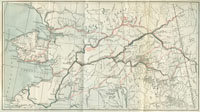 Map of the Interior of Alaska, Showing Journeys Described in this Book