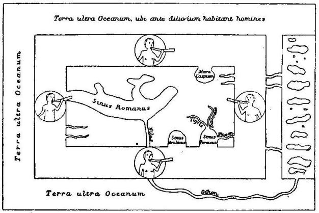 THE WORLD-MAP OF COSMAS, SIXTH CENTURY