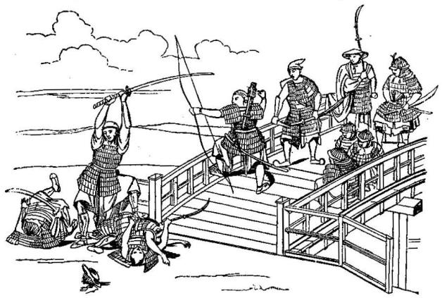 A JAPANESE FIGHT AGAINST THE CHINESE AT THE TIME WHEN MARCO POLO FIRST SAW JAPANESE