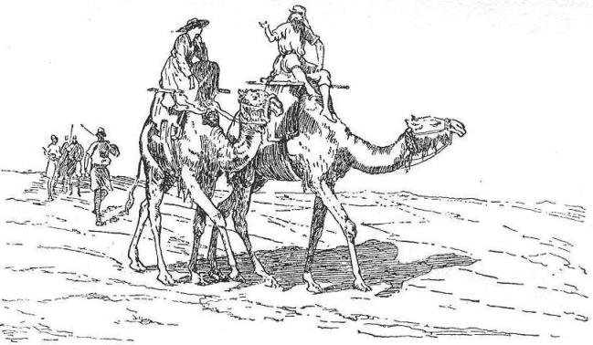 BAKER AND HIS WIFE CROSSING THE NUBIAN DESERT