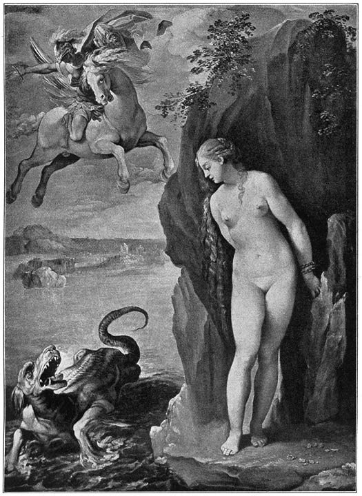 Andromeda door Perseus bevrijd.